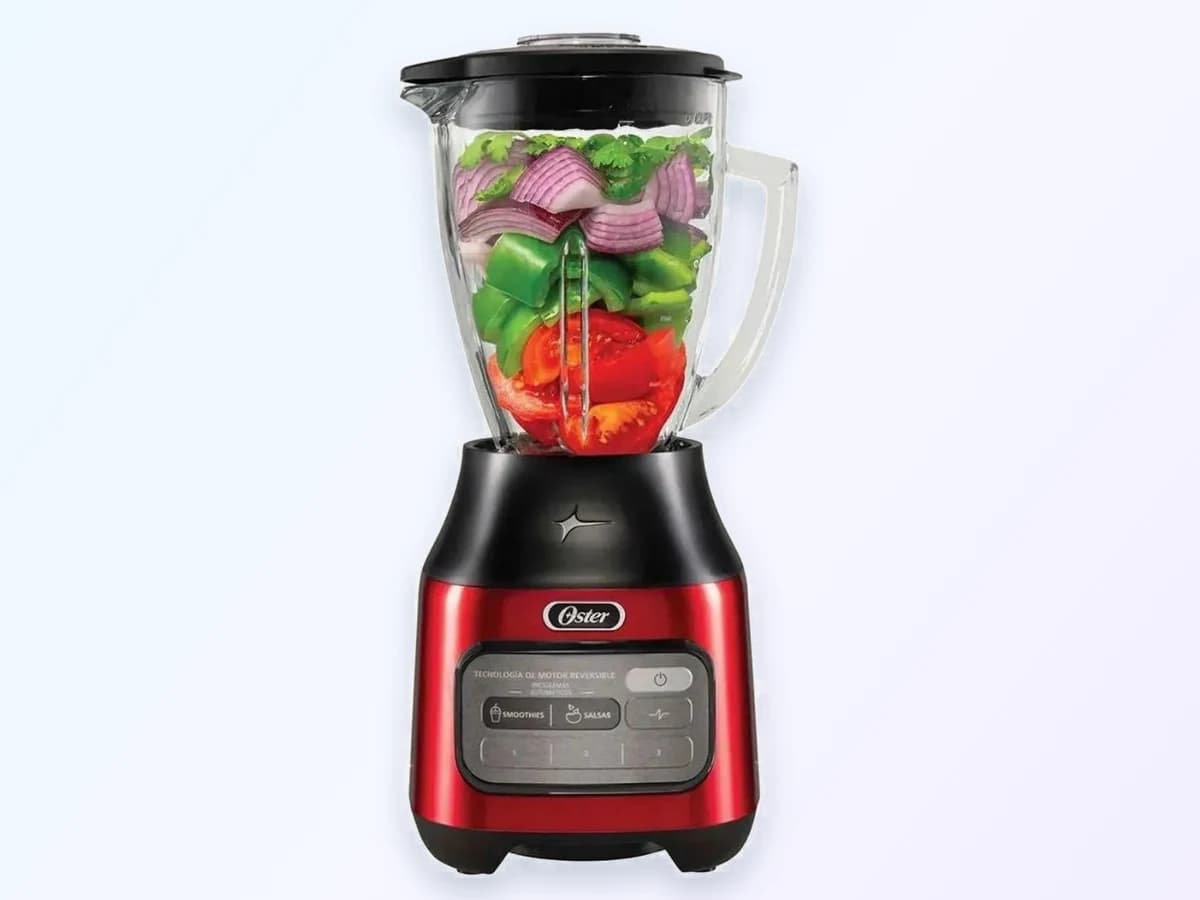 LICUADORA OSTER PLASTICO ROJO DIGITAL 800W